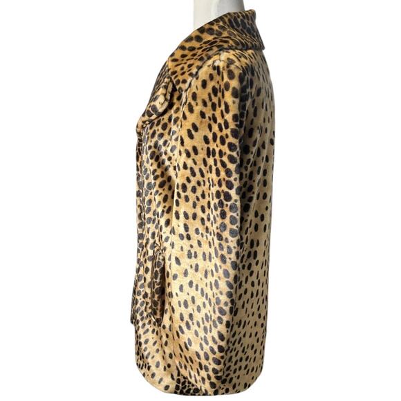 MNG Suit by Mango Leopard Faux Fur Coat – Size Small (New Without Tag) So Soft - Picture 5 of 15